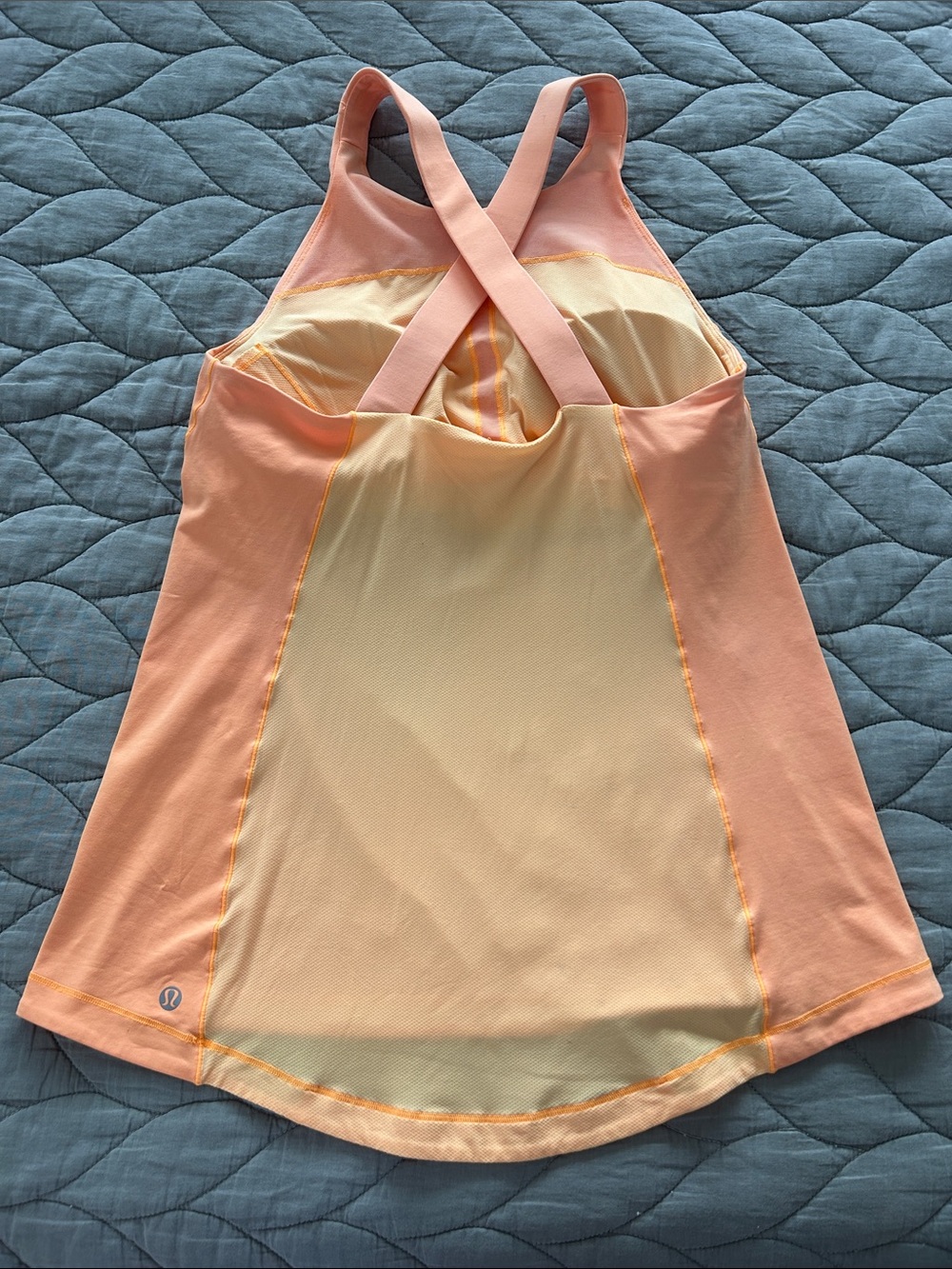 Lululemon Pale Orange Workout Top - Picture 3 of 7